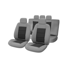 huse scaune auto compatibile MERCEDES Clasa C W203 2000-2007 - (UMB3) Culoare: negru + gri