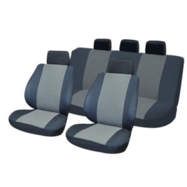 huse scaune auto compatibile VW Bora 1999-2006 - Culoare: negru + gri
