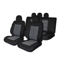 huse scaune auto compatibile SEAT Leon II 2005-2012 - (UMB1) Culoare: negru + gri