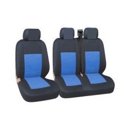 huse scaune auto fata OPEL Vivaro 2001-2014 - Culoare: negru + albastru