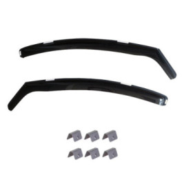 Paravanturi auto dedicate DACIA Logan 2 2012-2020 (2 bucati/set) - plastic acrilic - fumuriu