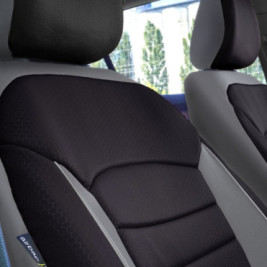 Set huse scaune auto compatibile FORD Fiesta V 2002-2008 - Urban - Culoare: negru + gri