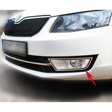 Set ornamente crom proiectoare SKODA Octavia III 2012-2016 Pre-Facelift