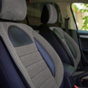 Set huse scaune auto compatibile OPEL Astra H 2004-2014 - Racing - Culoare: negru + gri
