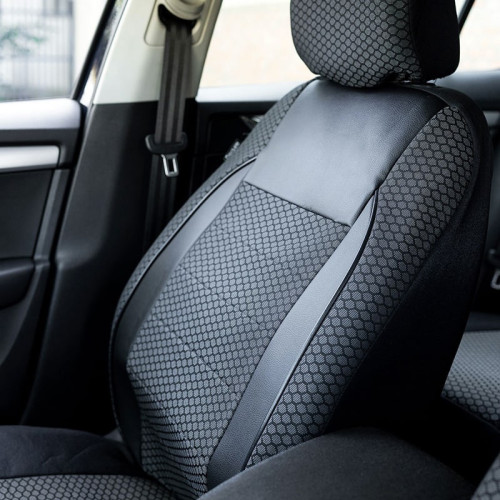 Set huse scaune auto compatibile SEAT Leon II 2005-2012 - Elegance - Culoare: negru