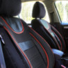 Set huse scaune auto compatibile MERCEDES Clasa C W204 2008-2015 - Dynamic - Culoare: negru + rosu