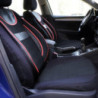 Huse scaune auto compatibile SEAT Leon II 2005-2012 - Dynamic - Culoare: negru + rosu