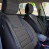Set huse scaune auto compatibile SEAT Leon II 2005-2012 - Luxury - Culoare: negru + gri