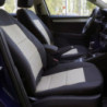 Huse scaune auto compatibile SKODA Rapid 2012-2019 - Premium Lux - (UMB3) Culoare: negru + bej