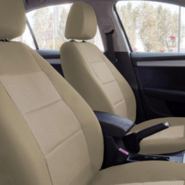 Set huse scaune auto compatibile VW Passat B7 2010-2015 - Premium Lux - Culoare: bej