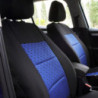 Set huse scaune auto compatibile SEAT Cordoba II 2002-2010 - Premium Lux - Culoare: negru + albastru
