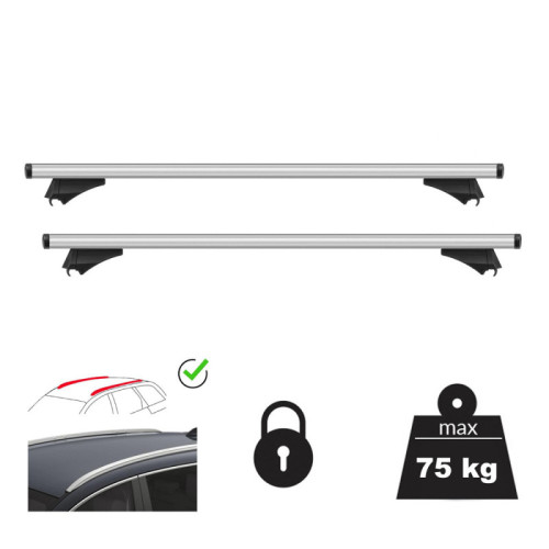Set bare transversale VOLVO V90 2016-2020 Pre-Facelift - 120 cm - Aluminiu