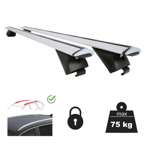 Set bare transversale ALFA ROMEO Stelvio 2016-prezent - 120 cm - Aluminiu