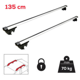 Set bare transversale JEEP Renegade 2014-prezent - 135 cm - Aluminiu