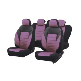 huse scaune auto compatibile AUDI A3 (8L) 1996-2003 - Culoare: negru + mov
