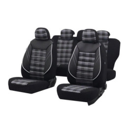 huse scaune auto compatibile FORD Focus II 2004-2010 - Culoare: negru + gri