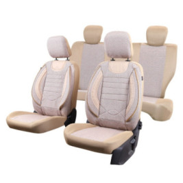 huse scaune auto compatibile DACIA Sandero II 2012-2020 - Culoare: bej