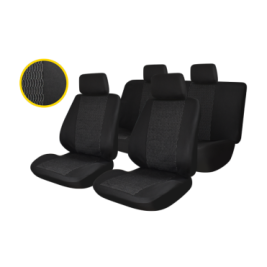 huse scaune auto compatibile DACIA Sandero II 2012-2020 - Culoare: negru